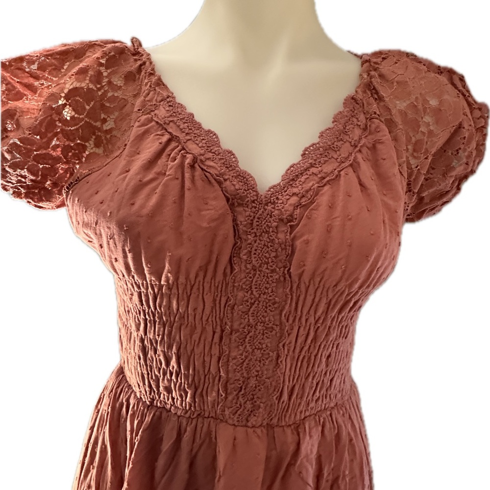 ANNA KAY Terracotta Maxi dress A-Line size Large - Picture 4 of 8